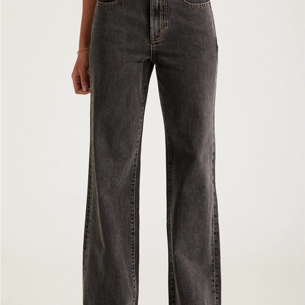 PacSun High-Waisted Wide Leg Black Jeans